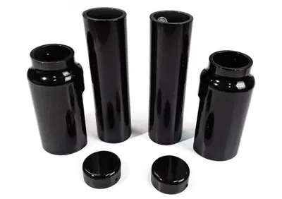 Kit copri forcelle in alluminio nere lucide per V  - Annuncio 9832810