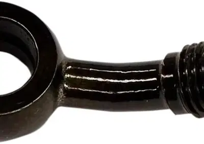 Raccordo nero 3/8"-24 AN-3 piegato 35 gradi diamet  - Annuncio 9835697