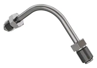 Raccordo acciaio lucido lungo piegato 90° largo da Goodridge - Annuncio 8562036