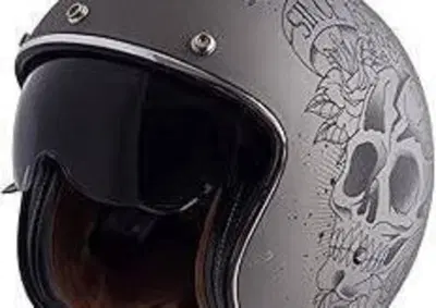 Casco jet Mt Helmets Le Mans 2 SV S Skull Roses A2 - Annuncio 9849549