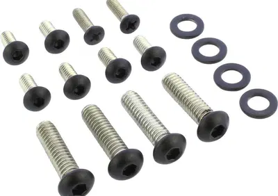 Kit viti comandi manubrio completo nere lucide per  - Annuncio 8827949