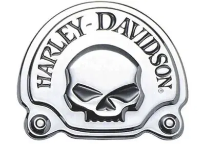 Medaglione cromato Emblema Skull Harley Davidson O Harley-Davidson - Annuncio 9861284