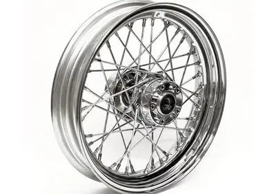 Ruota posteriore 16 x 3 con 40 raggi cromata Per S  - Annuncio 9184367