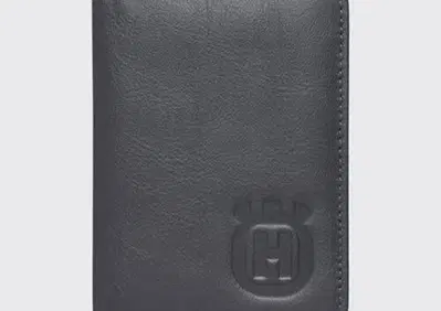 Porta carte di credito in pelle nero Husqvarna Cod - Annuncio 9881351
