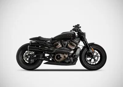 Scarico 2 in 1 in 2 Zard Top Gun nero/inox/carboni - Annuncio 8991567