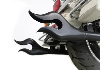 Coppia terminali marmitte Flame nere lunghe 92 cm  - Annuncio 9154446