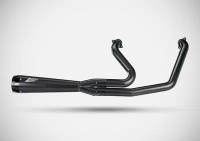 Scarico 2 in 1 Racing nero Zard per Softail Low Ri - Annuncio 9497490