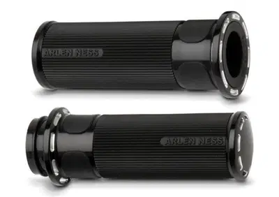 Manopole Arlen Ness Billet Slot Track nere per ac - Annuncio 8547781