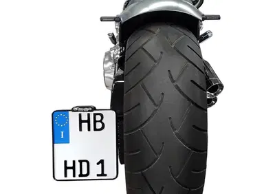 Portatarga laterale nero con luce targa superiore  - Annuncio 8548237