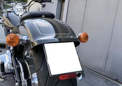 Portatarga posteriore nero con luce targa per Soft Mcj - Annuncio 8548240