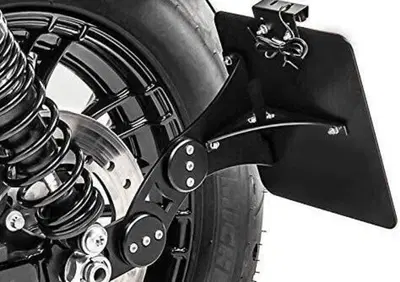 Portatarga laterale nero con luce targa per Sports  - Annuncio 8920529