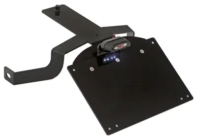 Portatarga centrale nero con luce targa superiore Mcj - Annuncio 9086852