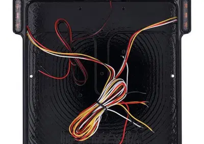 Portatarga NERO LUCIDO con luce targa + frecce 3-1  - Annuncio 9427982