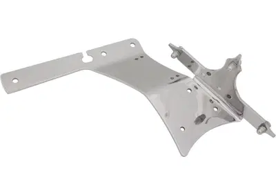 Portatarga laterale in alluminio lucido HKC per Sp  - Annuncio 9760958