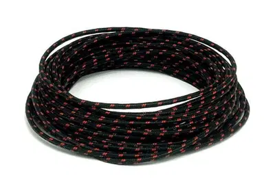 Cavo elettrico in tessuto nero-rosso Matassa da 7,  - Annuncio 8550030