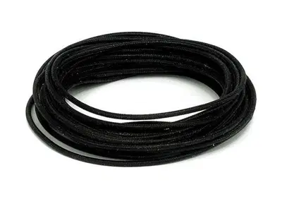 Cavo elettrico in tessuto nero Matassa da 7,5 metr  - Annuncio 8550032