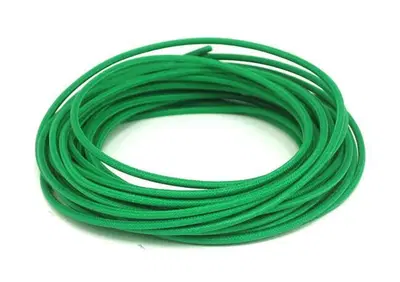 Cavo elettrico in tessuto verde Matassa da 7,5 met  - Annuncio 8550034