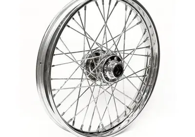 Ruota anteriore a 40 raggi cromata 21x2,15 per Sof  - Annuncio 9210856