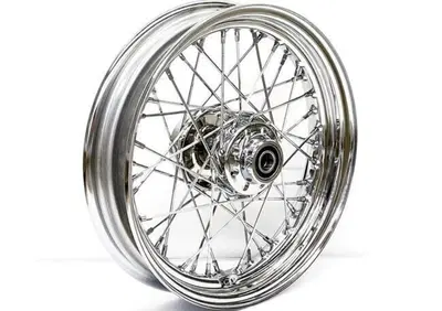 Ruota anteriore a 40 raggi cromata 16x3 Per Softai  - Annuncio 9210860