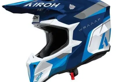 TRIMBOLIMOTO CASCO CROSS AIROH WRAAAP CONQUER BLUE - Annuncio 9923134