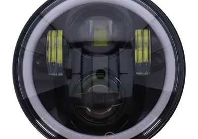 Parabola LED omologata da 5-3/4" nera con luce di  - Annuncio 9365811