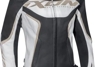 Giacca moto donna pelle Ixon TRINITY bianco nero o - Annuncio 9800094