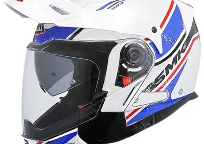 Casco modulare SMK HYBRID EVO TIDE Bianco Blu SMK  - Annuncio 8428237