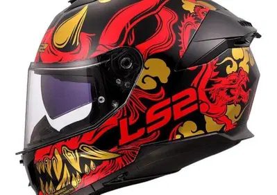 casco integrale LS2 Stream II Drako Nero Rosso - Annuncio 9597672