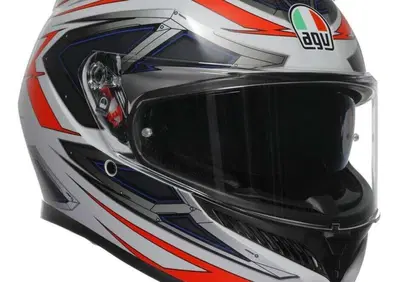 Casco Integrale AGV K3 Space Opaco Bianco Rosso Fl - Annuncio 9888158