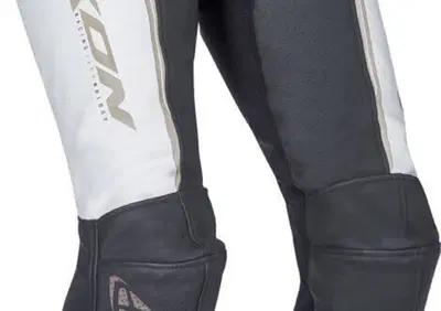Pantaloni moto donna pelle Ixon TRINITY bianco ner - Annuncio 9843260