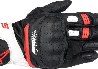 Guanti moto pelle estivi Alpinestars SP-5 nero bia - Annuncio 9729509