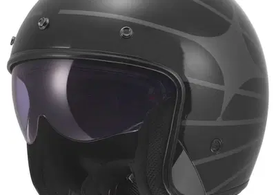 Casco Jet LS2 OF601 Bob II Cosmic Nero Grigio In F - Annuncio 9858948