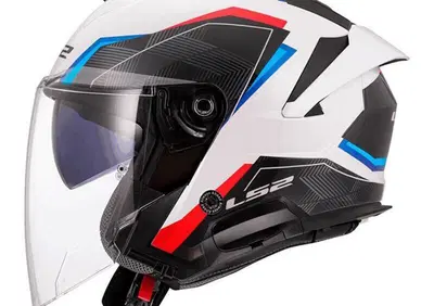 Casco Jet LS2 OF618 Verso II Air Bianco Blu Rosso - Annuncio 9597723
