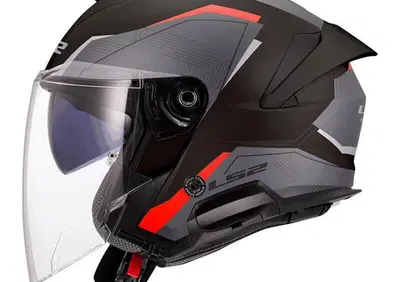 casco jet LS2 OF618 Verso 2 Air nero rosso - Annuncio 9727551