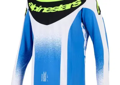 Maglia Cross Alpinestars Techstar Knif Azzurro Blu - Annuncio 9910876