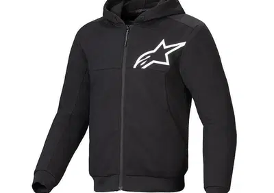 Felpa Moto Alpinestars Chrome V2 Sport Nero Bianco - Annuncio 9735250