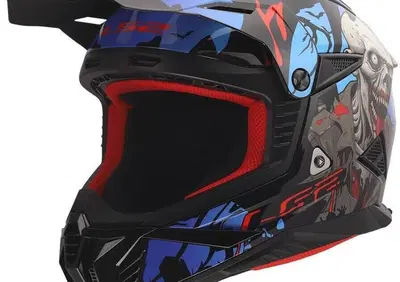 Casco Cross LS2 MX708 Fast II Zombie II Nero Rosso - Annuncio 9858962