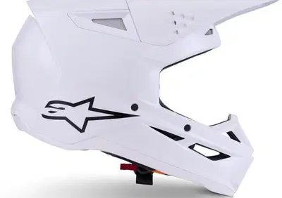 Casco Cross Alpinestars SM3 Solid Bianco Lucido - Annuncio 9910919