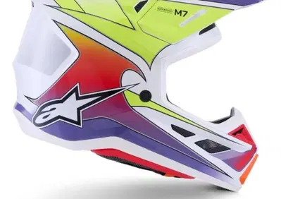 Casco Cross Alpinestars SM7 Fuse Bianco Giallo Flu - Annuncio 9910925