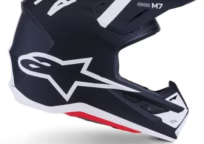 Casco Cross Alpinestars SM7 Dasher Nero Opaco Bian - Annuncio 9910926