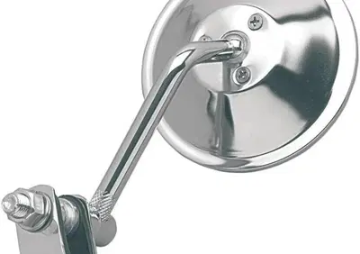 Specchietto rotondo 4'' universale con clamp crom  - Annuncio 9964626