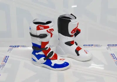 Stivali Alpinestars Tech 6 S White/Blue/Red Tg 42 - Annuncio 9987299