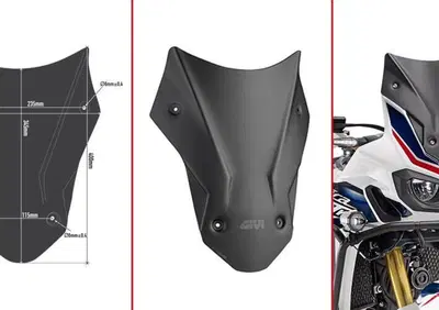 Cupolino Nero Opaco Givi D1144BO Specifico per HON - Annuncio 8865047