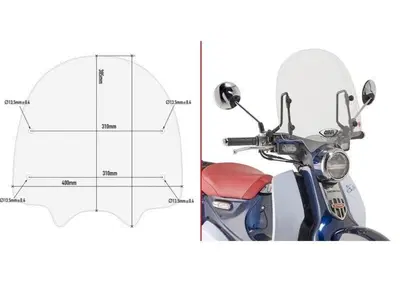 Givi A1155A Kit Attacchi parabrezza HONDA - Annuncio 9362764