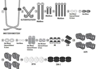 Kit di attacchi Givi A8103A per PEUGEOT Tweet 50-1 - Annuncio 8984100