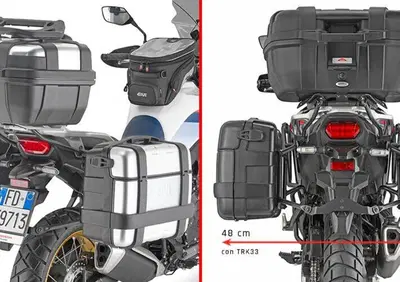 Portavaligie Laterale Givi per Honda XL750 Transal - Annuncio 9867000