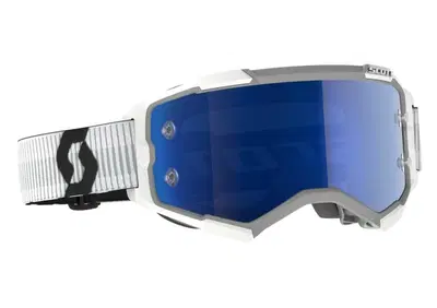 Occhiali cross Scott Fury Bianco lente Blu cromato - Annuncio 9932118