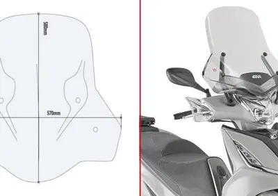 Parabrezza Givi 6114DT per KYMCO Agility 300 R16 ( - Annuncio 8973472