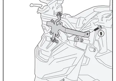 Kit Attacchi Cupolino Givi A2169A Per Yamaha MT-09 - Annuncio 8984083