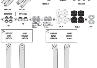 GIVI A5608A Kit di attacchi specifico per 5608A - Annuncio 9372785
